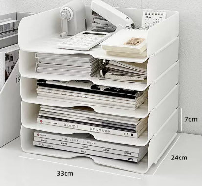 3-Tier Clear Acrylic Desktop Organizer Shelf