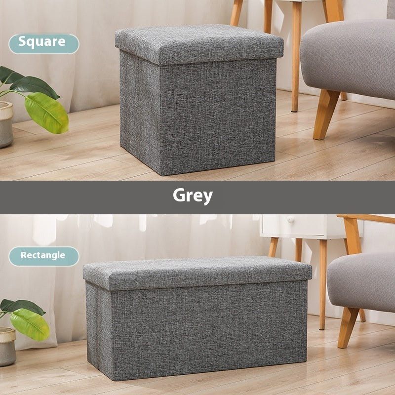 Foldable Storage Ottoman Bench