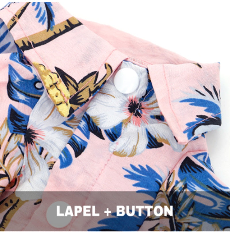 Small And Medium-sized Dog Clothes Cat Cotton Print