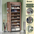 10-Layer Dustproof Metal Shoe Rack