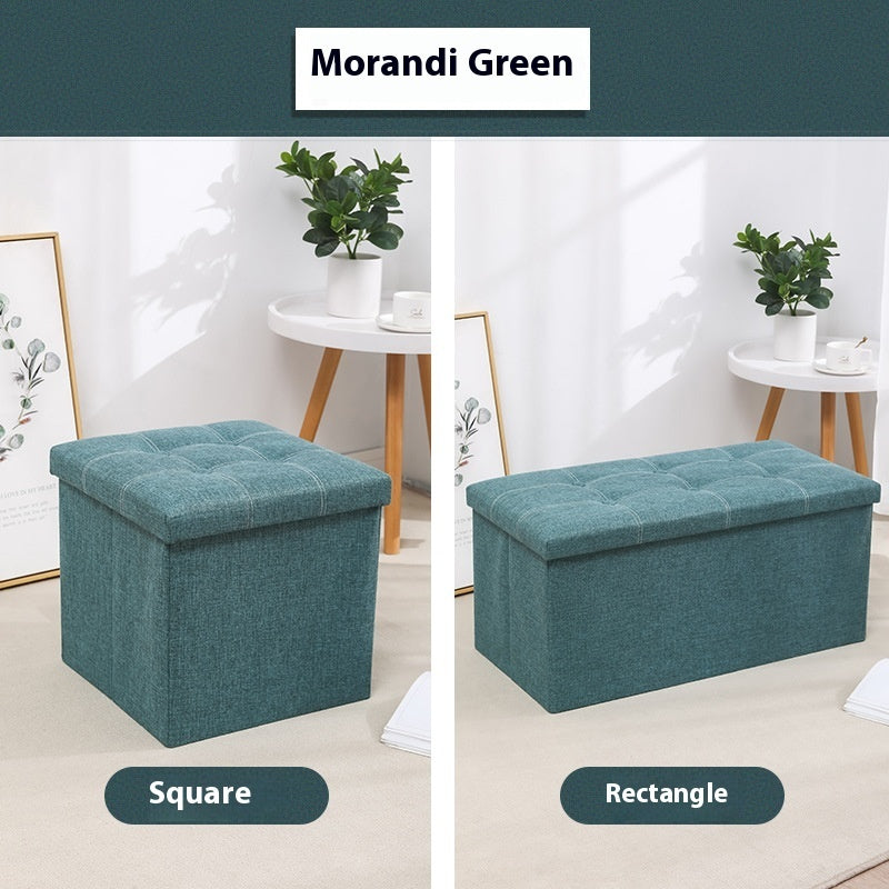 Foldable Storage Ottoman Bench