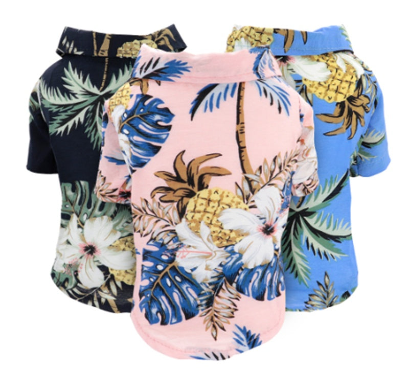 Small And Medium-sized Dog Clothes Cat Cotton Print