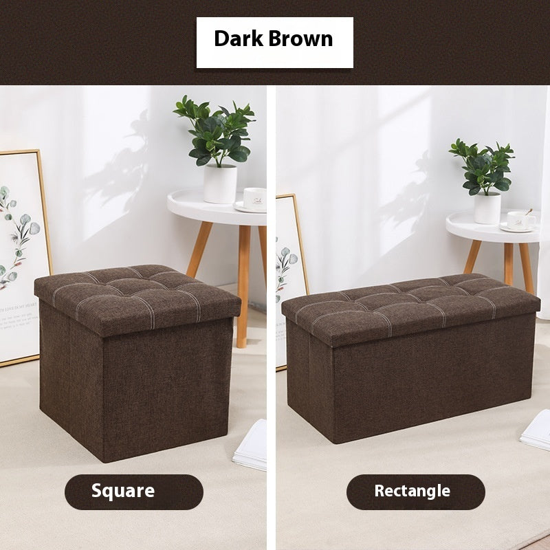 Foldable Storage Ottoman Bench