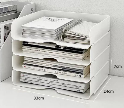 3-Tier Clear Acrylic Desktop Organizer Shelf