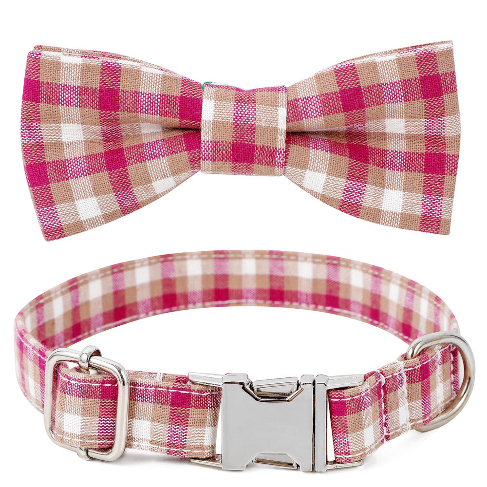 Cotton Alloy Buckle Dog Collar