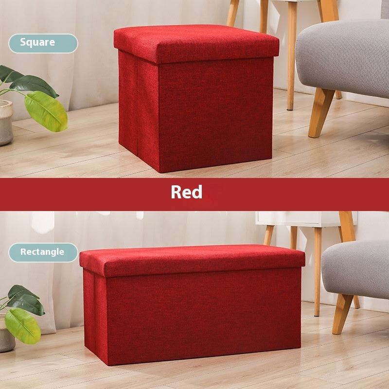 Foldable Storage Ottoman Bench