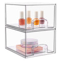 Transparent Cosmetic Storage Drawer-type Stackable Multifunctional Finishing Box