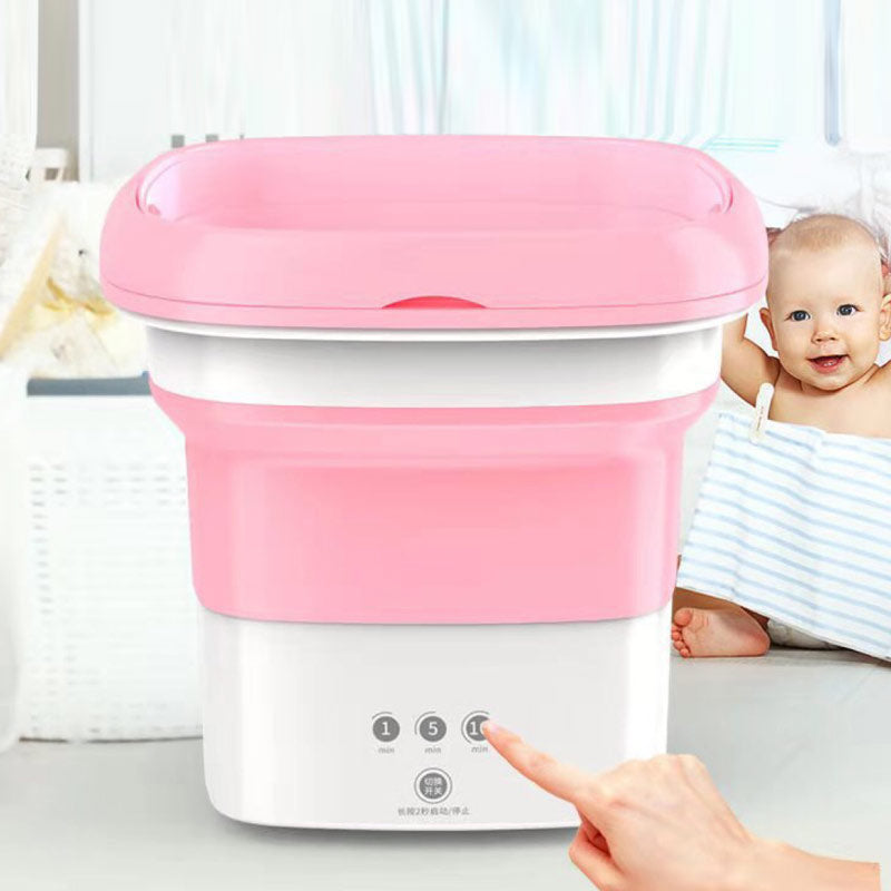 Compact Foldable Mini Washing Machine with Spin Dryer
