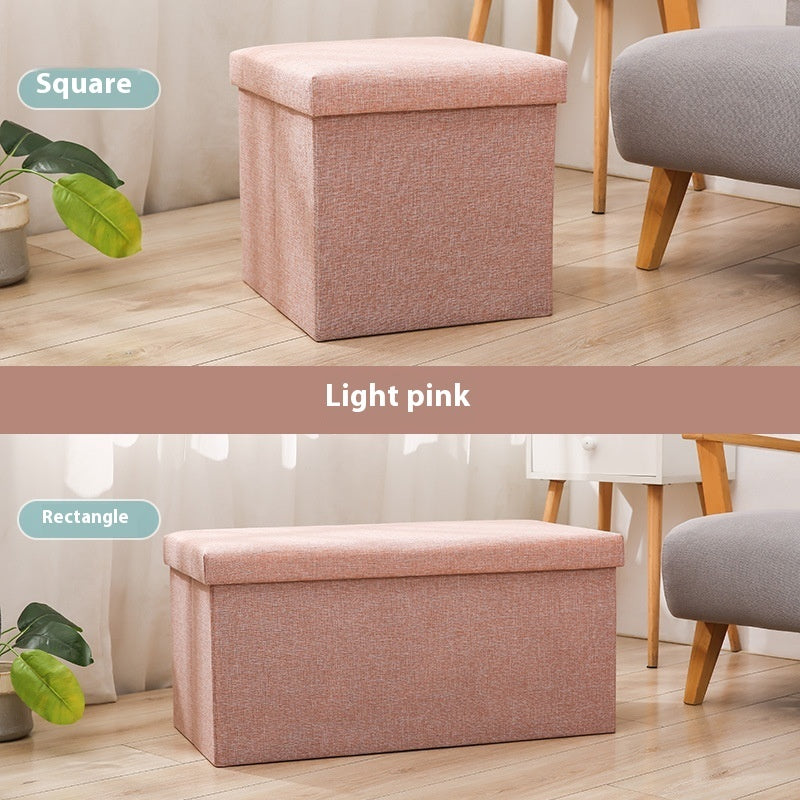 Foldable Storage Ottoman Bench