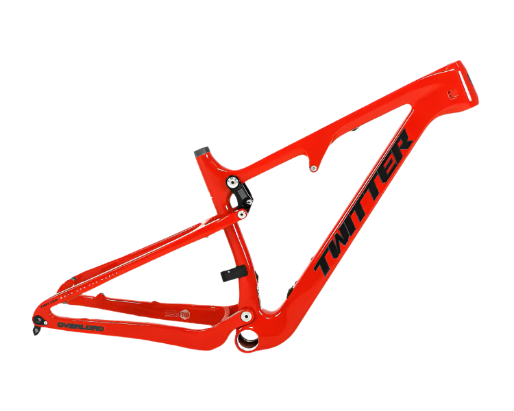TWITTER OVERLORD Full Suspension Carbon MTB Frame – T800 Mix, 29"/27.5", AM, without Rear  SHOX