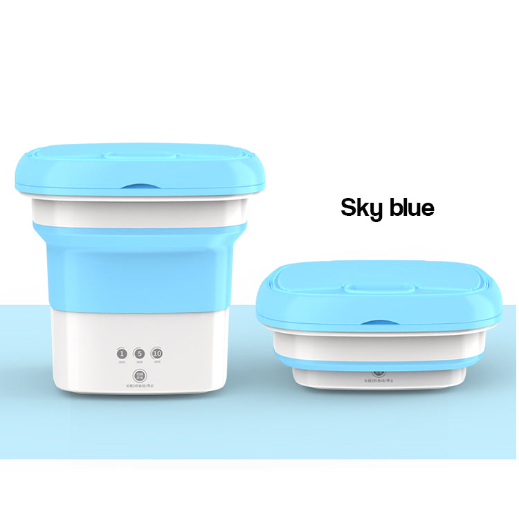 Compact Foldable Mini Washing Machine with Spin Dryer