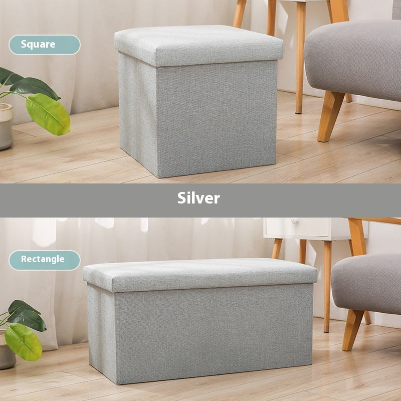 Foldable Storage Ottoman Bench