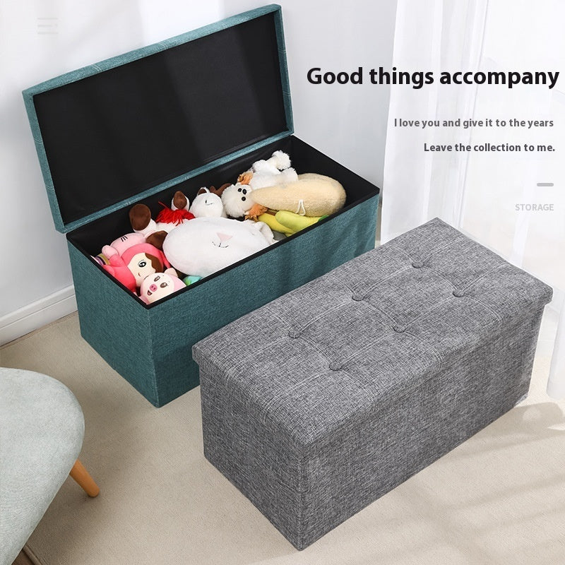 Foldable Storage Ottoman Bench