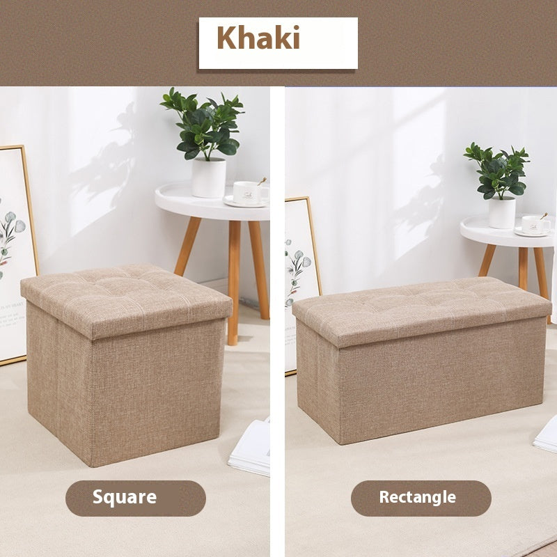 Foldable Storage Ottoman Bench