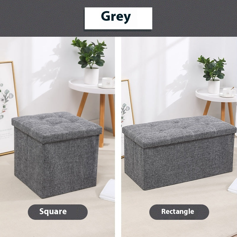 Foldable Storage Ottoman Bench