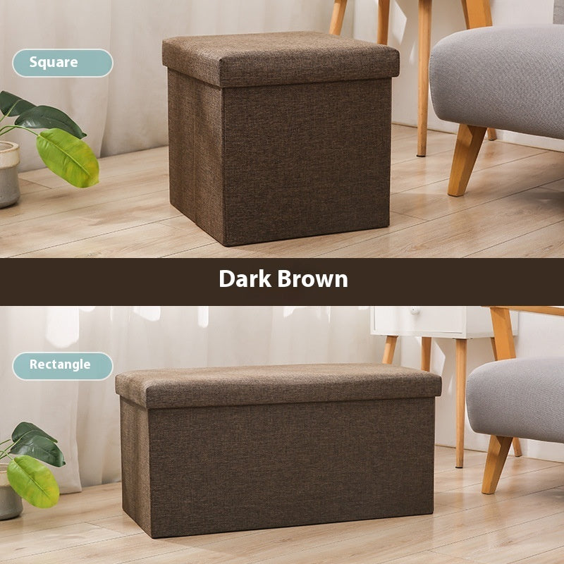 Foldable Storage Ottoman Bench