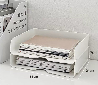 3-Tier Clear Acrylic Desktop Organizer Shelf