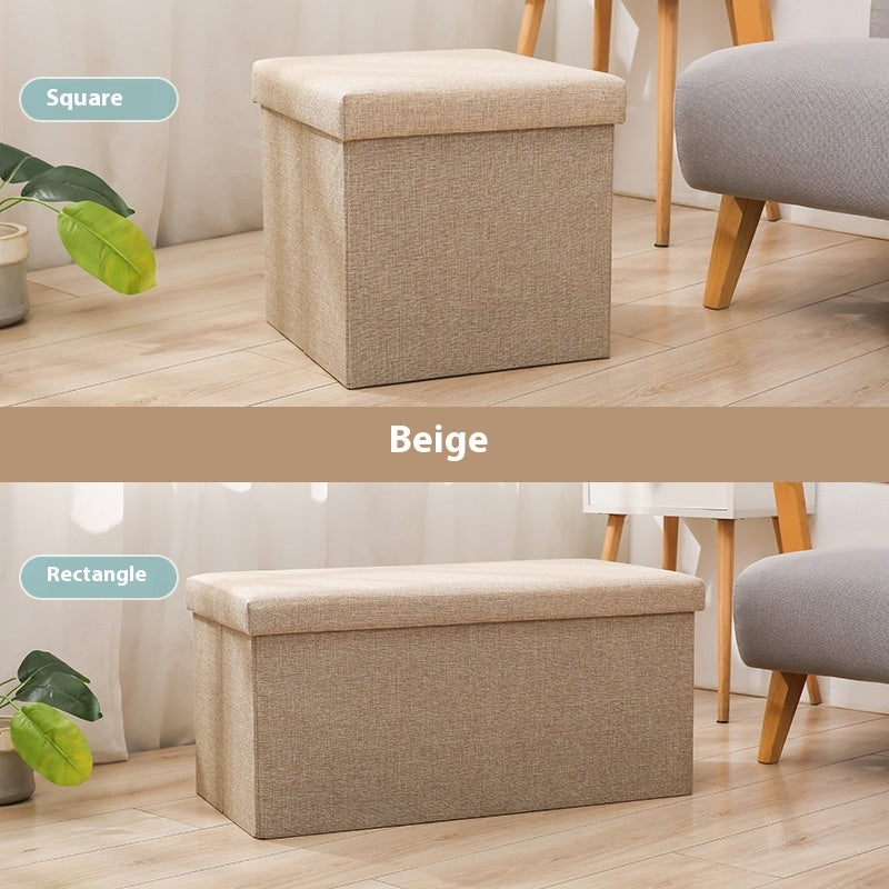 Foldable Storage Ottoman Bench
